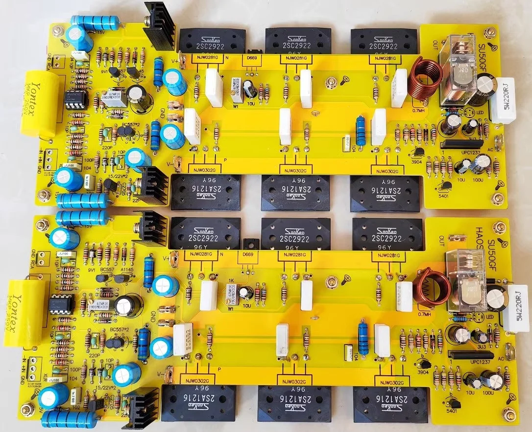 

1 пара SU50 чистая постклассная Плата усилителя мощности высокой мощности класса А готовая плата