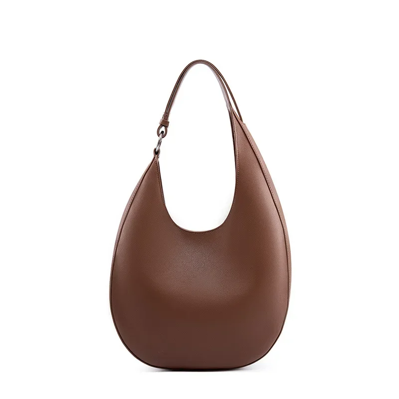 

HOT2024 Shaped Crescent Bag Semi-circle Shoulder Armpit Women's Bag Leather Crossbody Tote Bag