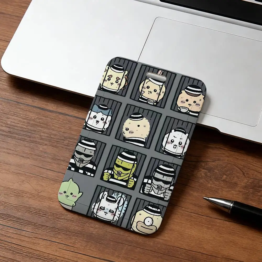 Cartoon Kawaii Badge Holder with Clear Window - ID Card and Credit Card Protector