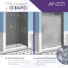Frameless Shower Door Brushed Nickel Complete Shower Kit Water Repellent Sliding Glass Panel Bottom Seal Strip Parts 6