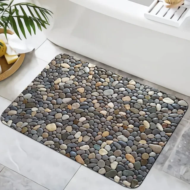 Alfombrilla Baño Alfombra De Baño De Diatomita - 40x60 Cm, Absorbente Y Antideslizante Alfombra Bañera Ducha