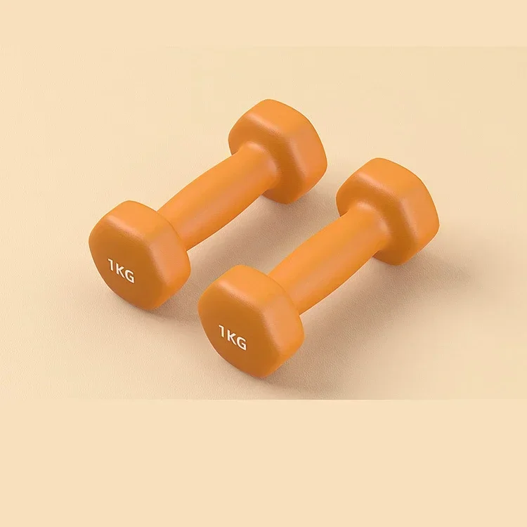 Dumbbell Ladies Dumbbell 1-10kg Household Fitness Equipment Lifting Pvc Hexagonal Female
