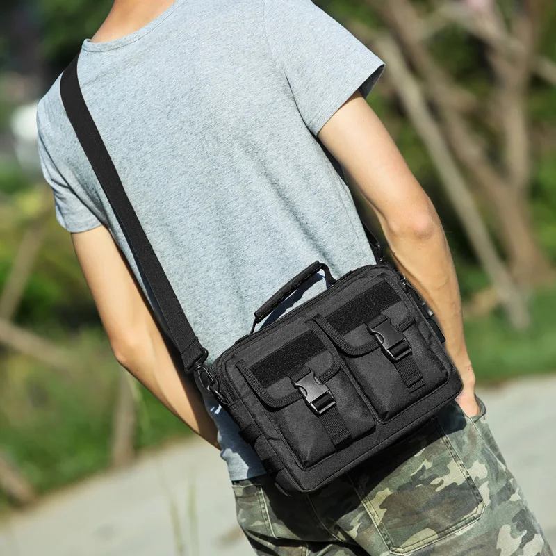 Men Tactical Military Messenger Shoulder Bag Messenger Chest Saddle Bag Outdoor 