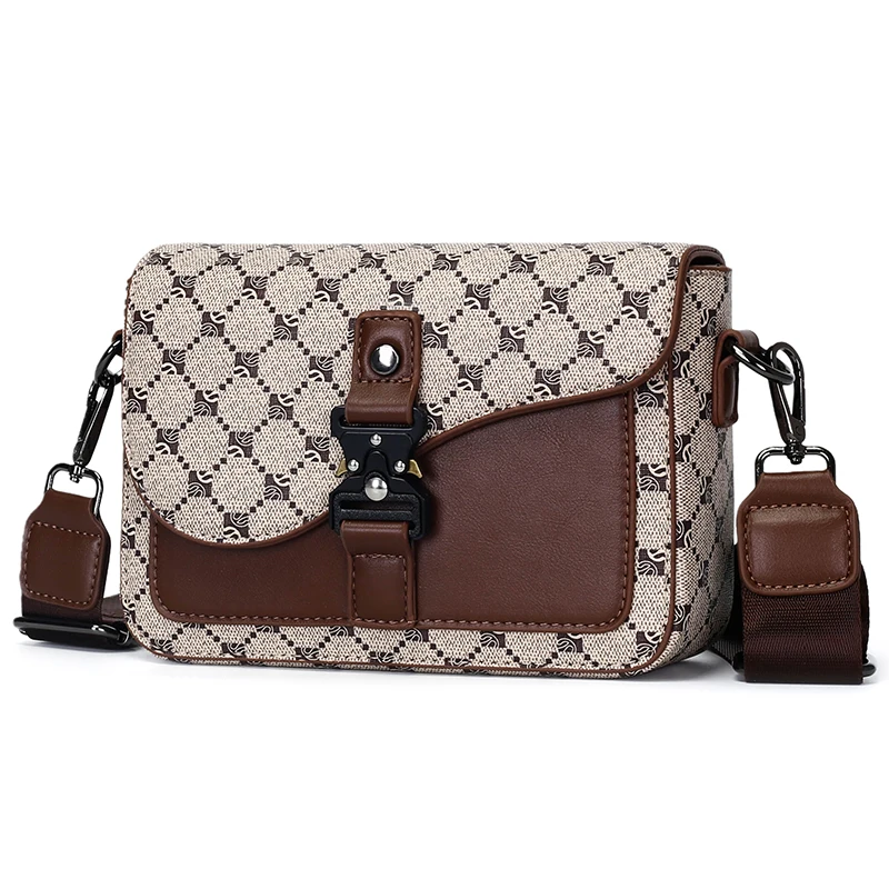 High-End Men’s PU Leather Crossbody Sling Bag