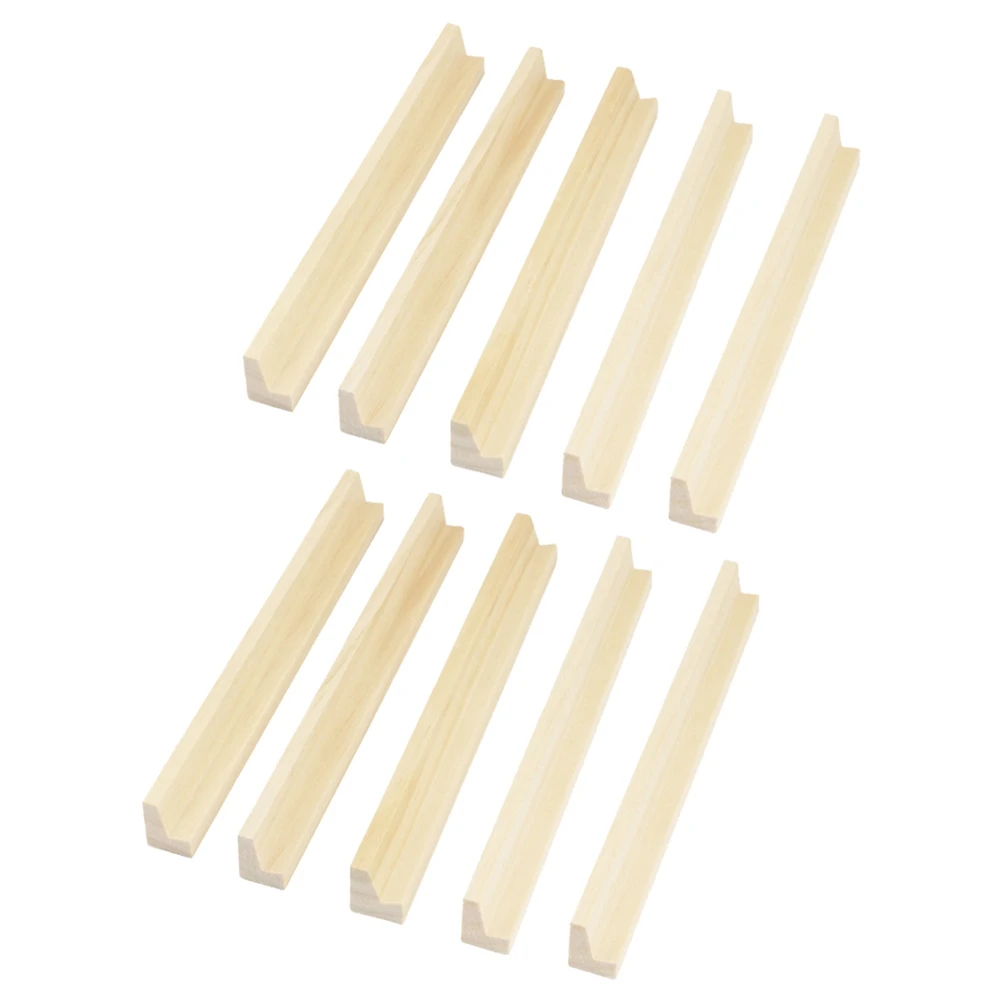

10 Piece Wooden Rack Tile Rack Wooden Rack Storage Tray for Mexico Wooden Shelf, 19 cm Long