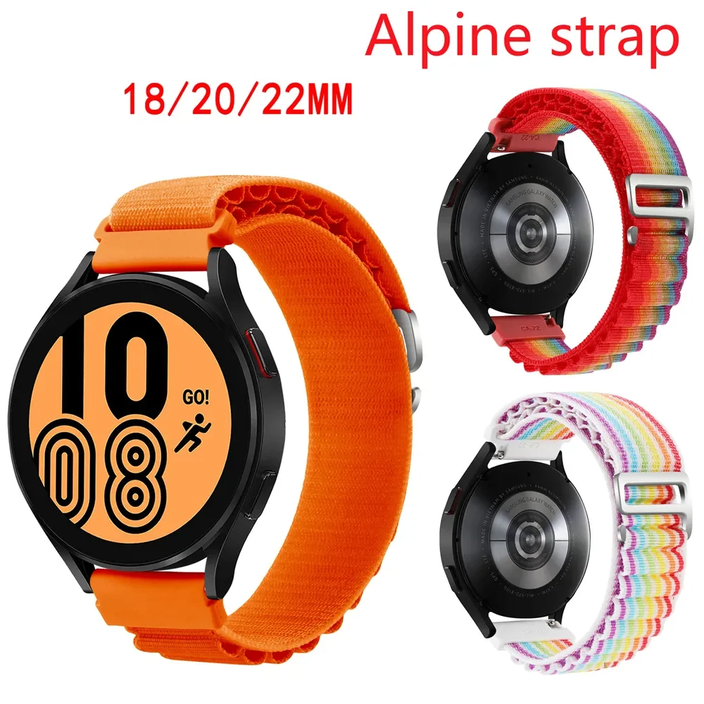 22Mm Nylon Alpine Loop Strap Ticwatch Pro 3 Ultra Gps Smart Watch Band Braccialetti A Sgancio Rapido Per Ticwatch Pro S 2022 Correa