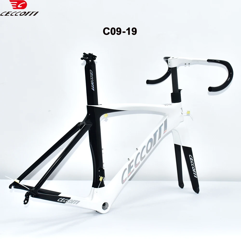 Ceccotti Carbon Road Frame V Brake Max 700*28C Road Bicycle Frameset Internal Cable 46-58cm Carbon Bike Frames