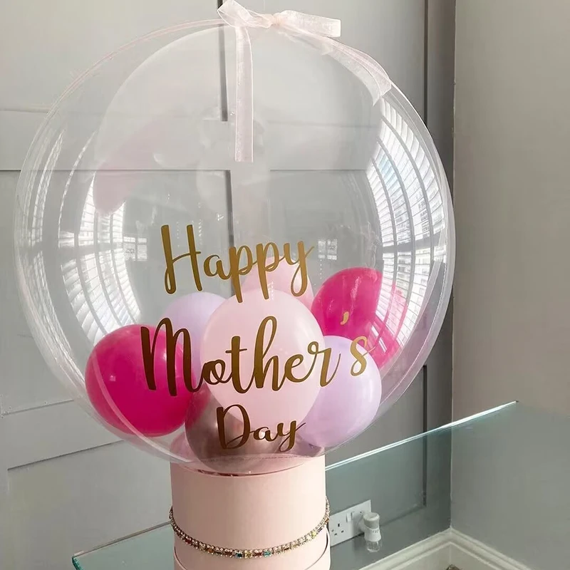 Pegatinas De Burbujas Con Nombre Personalizadas, Decoración Para El Día De  San Valentín, Evento, Fiesta, Baby Shower, Cumpleaños, Traje Para Globos De  18/24 Pulgadas, 1 Ud. - Globos Y Accesorios - AliExpress