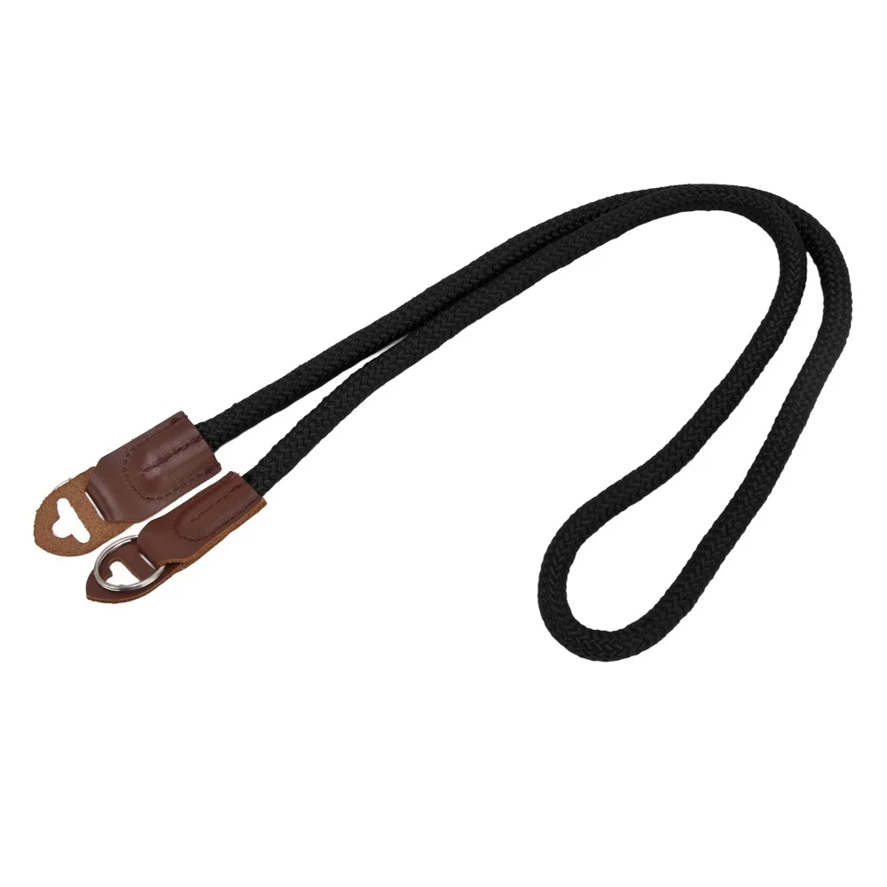 부드러운 나일론 카메라 스트랩 휴대용 라운드 홀 카메라 벨트 등산 로프 레트로 라이카 스트랩 사진 촬영용