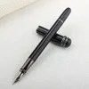 Luxury Metal  Black Metal Fountain Pen Fine Nib 0.5mm / Grey Clip Elegant Business Office Gift Pen 1