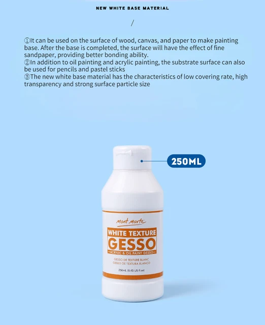 75/500ml Oil Painting Primer Gesso White Primer Thickening Agent