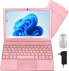 New 10.1 inch Notebook Computer Windows 11 Laptop Intel Celeron N4020 Learning Laptop Netbook for Kids Men Women (8GB/128GB) 1