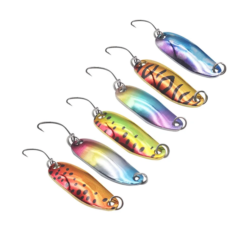 1PCS Löffel köder 2,5g 3,5g 5g Angeln Lockt Pesca Harten Köder Fluss Bach Süßwasser Bass hecht Forelle – Detail 2