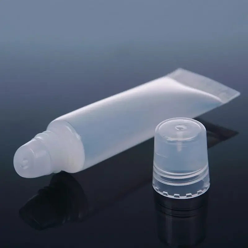 New 5pcs Empty Tubes Lip Gloss Balm Clear Cosmetic Containers 5ml