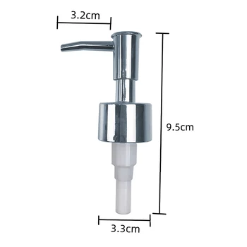 ท่อหัวปั๊มสบู่เหลวแบบมีฝาปิดขวดหลอดหยดมาตรฐานขนาด28เกลียวท่อหัวปั๊มโลชั่นสบู่เหลวแบบทำมือ 9