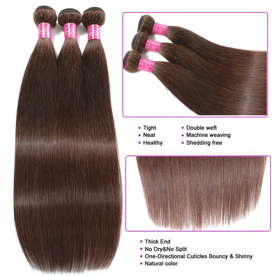 Tissage-Pacotes retos de Cabelo Humano para Mulheres, Cabelo