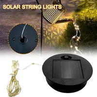 Chaîne de lumière solaire, accessoires de boîte de batterie circulaire, artisanat, bouteilles en verre, accessoires de lumière en céramique, chaîne de lumière solaire 2