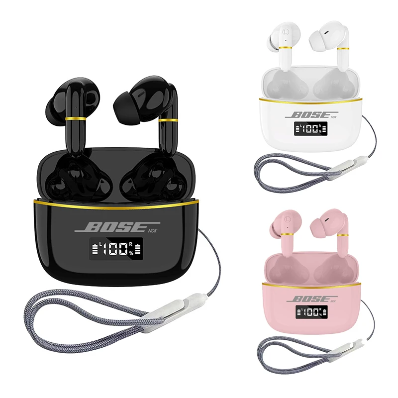 Bluetooth-наушники BOSEnok J2 водонепроницаемые, Hi-Fi, с дисплеем