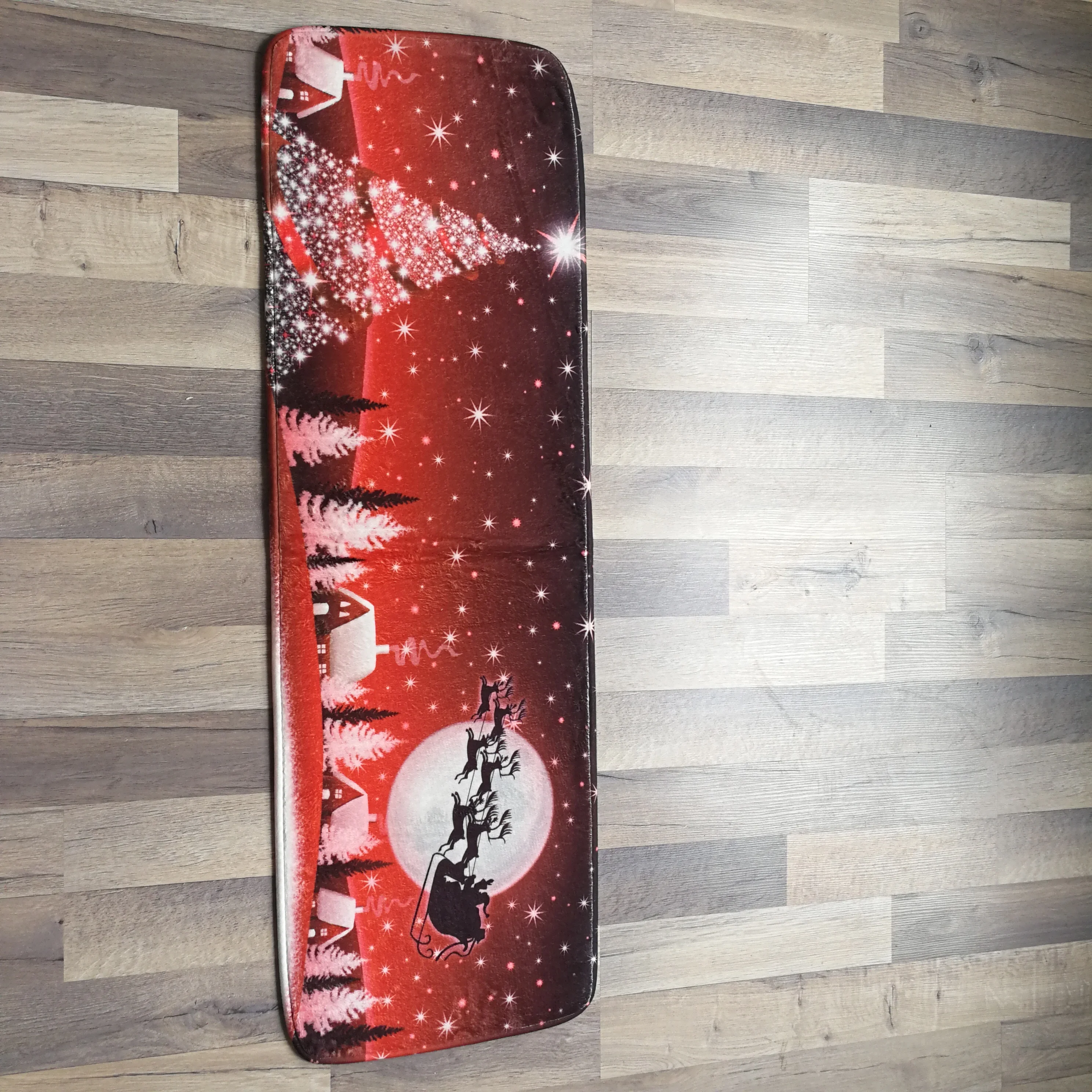 

GOODCARE Rugs Christmas Home Bathroom Decor Soft Non-slip Floor Rug Toilet Shower Carpet Flannel Washable