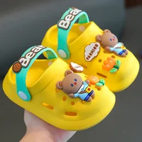Summer Slippers Garden Clogs Shoes Boys Girls Beach Sandal Kids Lightweight Breathable Cute Cartoon Slip On Mules Baby Slipper 2