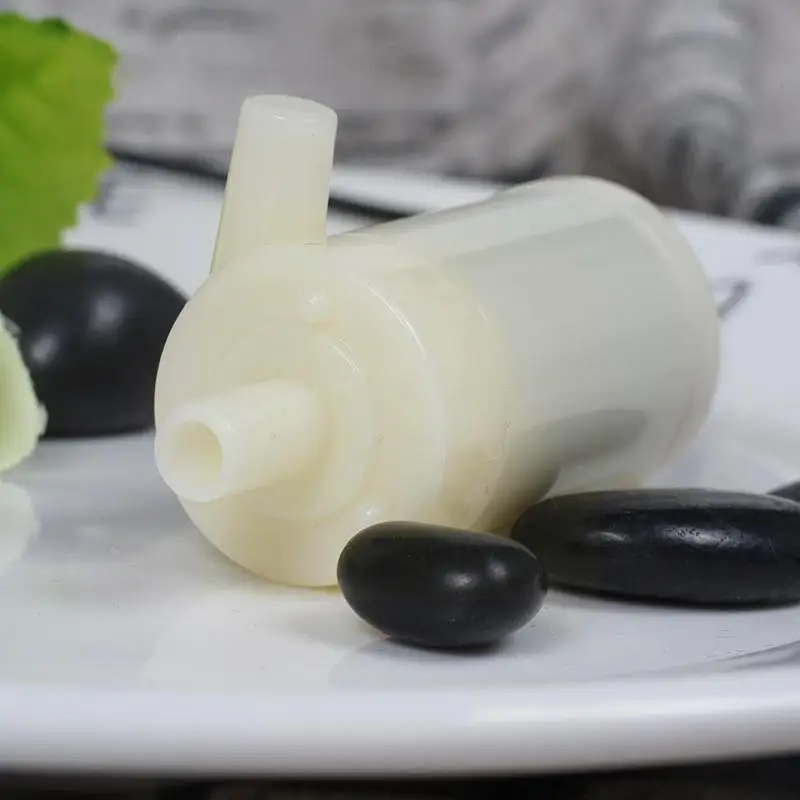 Micro Submersible Water Pump Amphibious Horizontal Dc2.5-6v Submersible Mute Circulation Fountain White Small 130-2 N6j3 1pc Submersible Water Pump