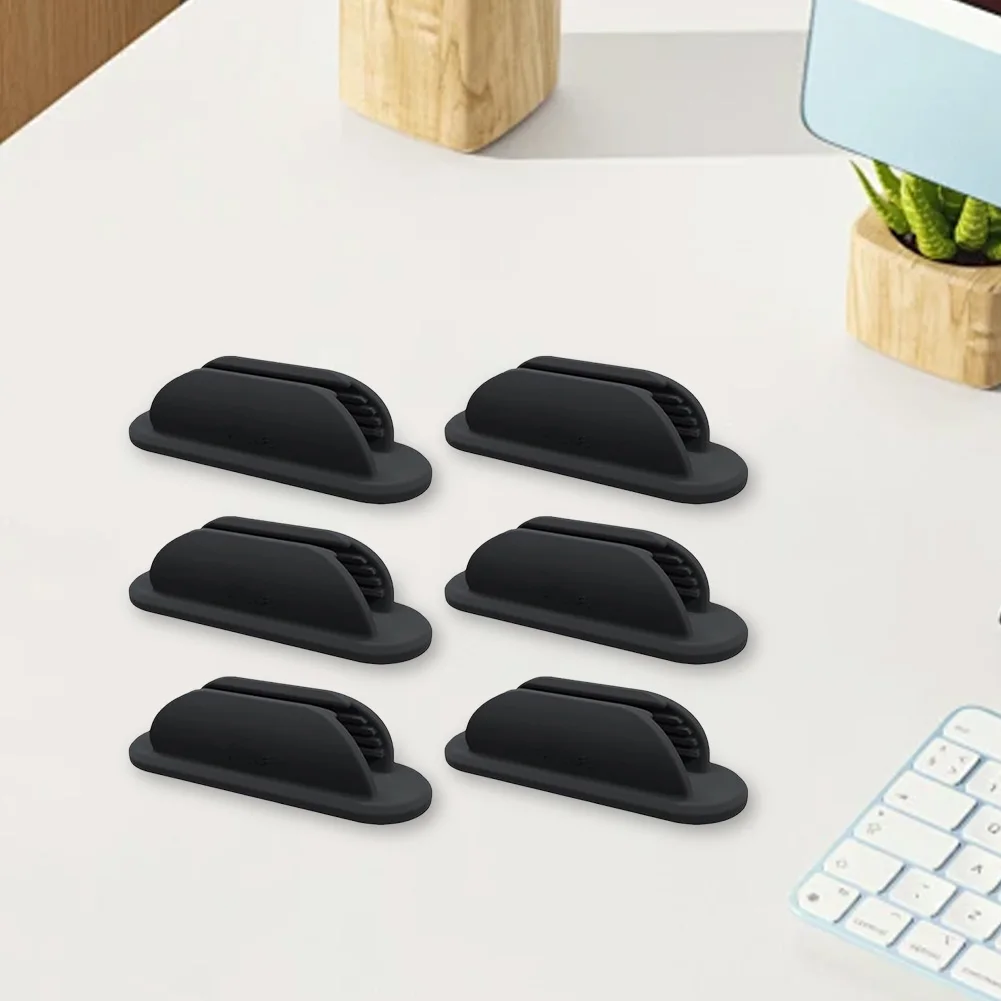 6PCS 접착식 펜 홀더 분실 방지 실리콘 펜 홀더 접착식 연필 홀더 마커 홀더 연필 정리함 교사용품