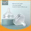 Suitable for LODI Newborn Baby Wide Mouth Bottle Soft Silicone Nipple Anti-Colic Bottle nipples for infants 0-12 months 1