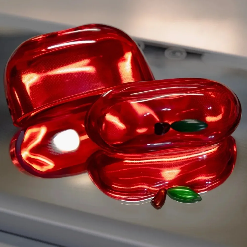 Transparent Drop-Proof TPU Soft Design Customized Personalized Fruit Earphone Case - Simple Style