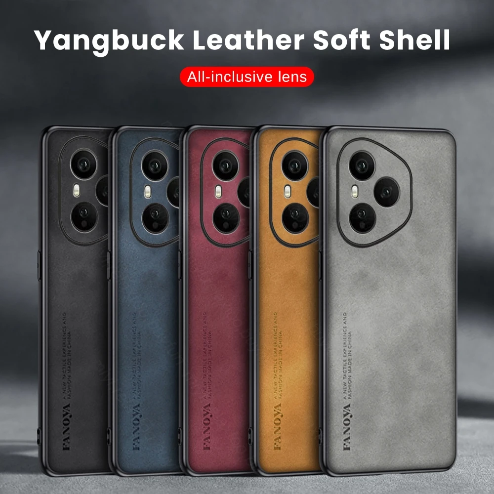 For Honor 400 Pro Sheepskin Matte Hard Back Case with Camera Protection and Shockproof Soft Frame Cover