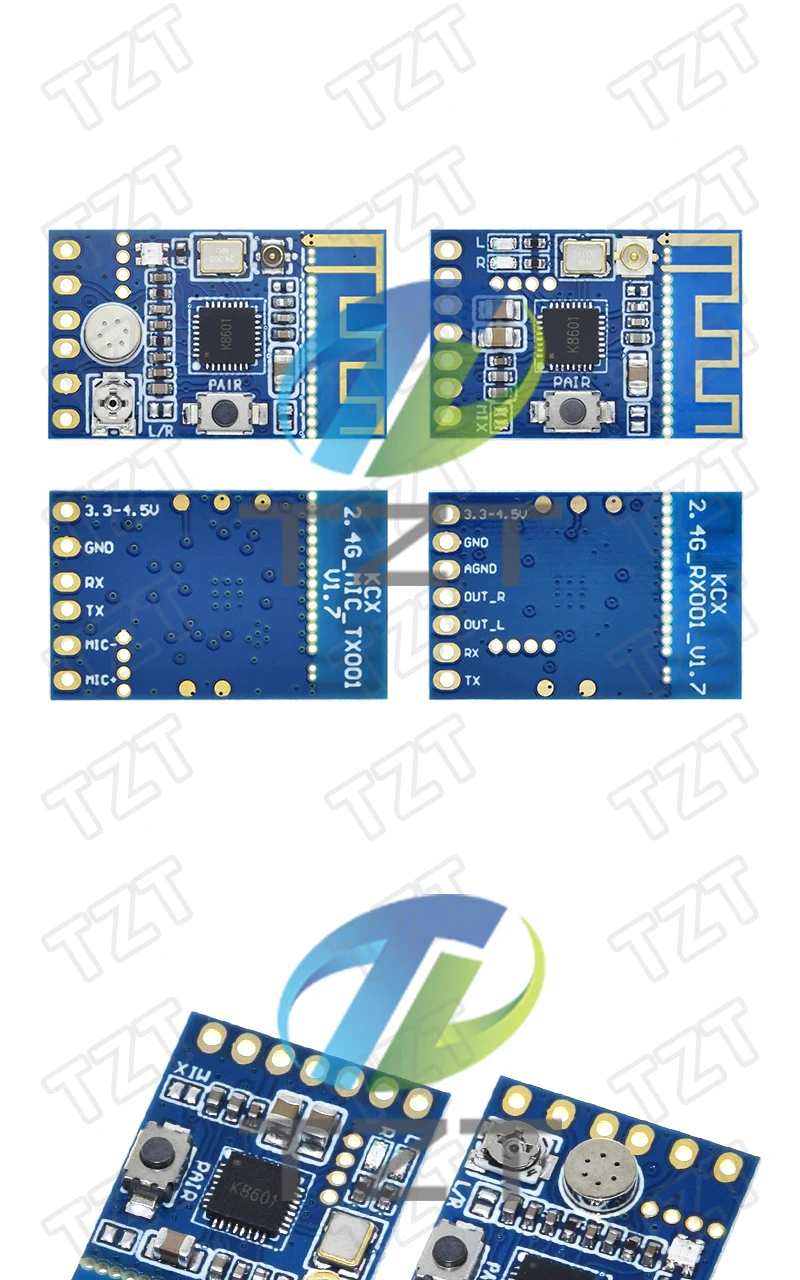 2,4G Drahtlose Mikrofon Audio Signal Transceiver Modul Bord 3,3-5,0 V Empfangen Und Senden Modul – Detail 7