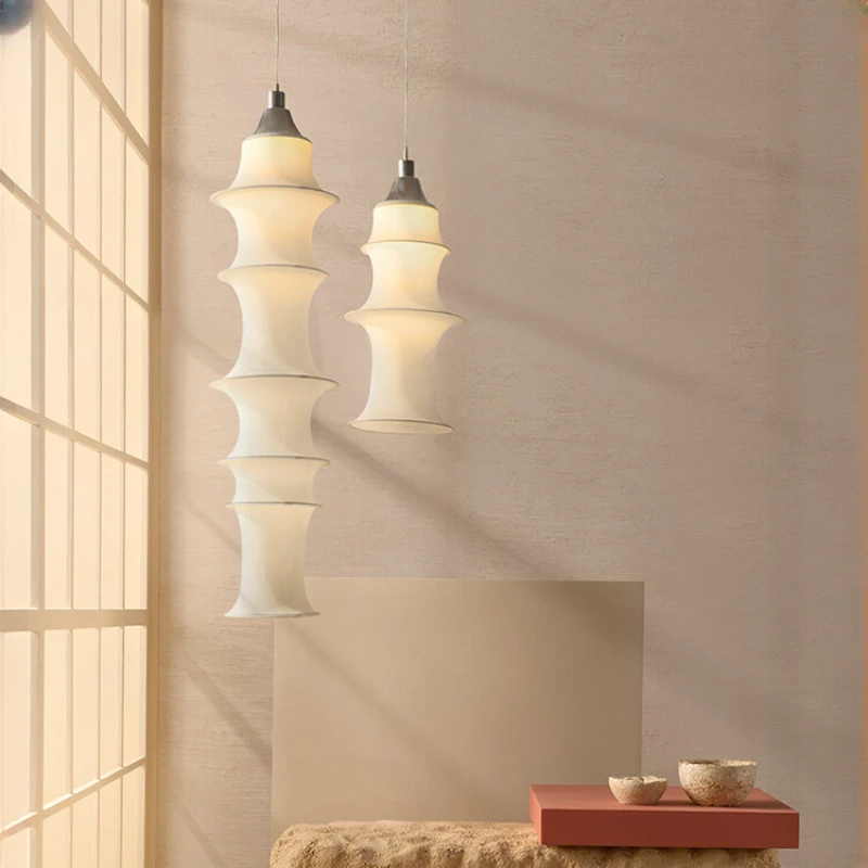 

New Chinese creative modern lonely living room dining room tea room bedroom bar bedside Japanese fabric ancient chandelier