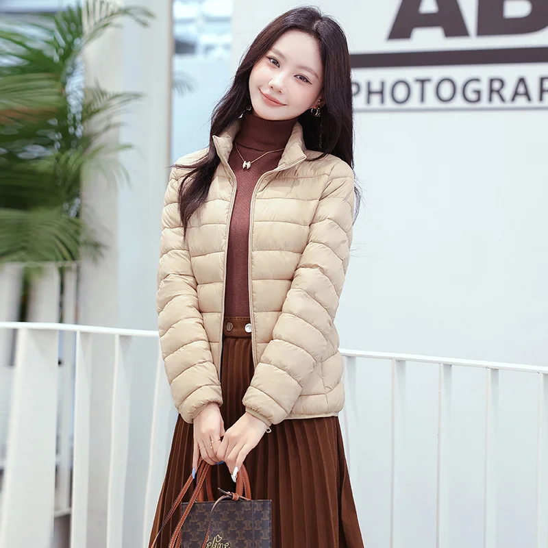 

Cotton jacket women's short 2023 winter new down cotton jacket Korean version solid color warm jacket lightweight cotton jacket