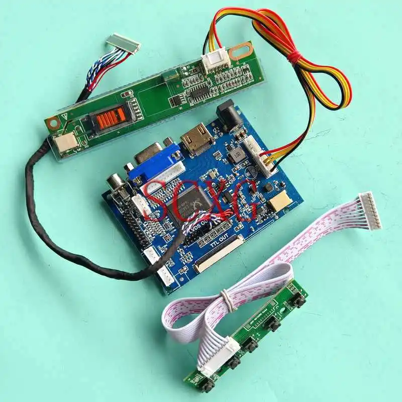 

Плата контроллера матрицы светодиодного ЖК-дисплея подходит для CLAA154WB03A CLAA154WB04 HDMI-совместимая с AV VGA 1280*800 15,4 "комплект 1CCFL 30-контактный LVDS