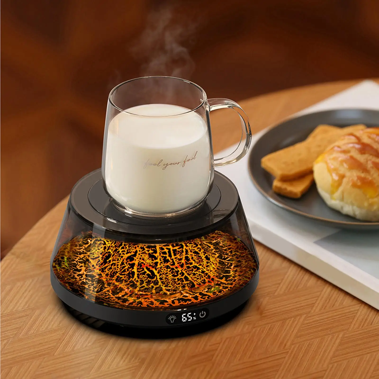Electric Cup Warmer Coffee Warmer Thermostat Coaster Temperature Adjustment