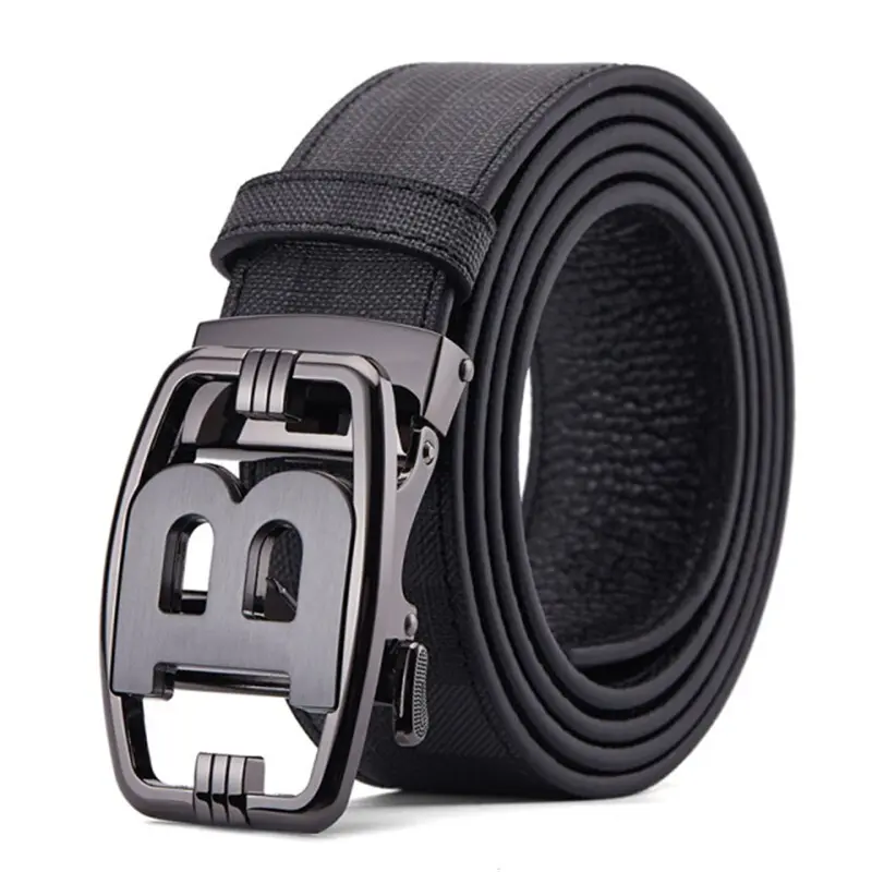 High Quality Leather Belt Men Luxury Brand Designer fashion Canvas Belts for Men Strap Male Metal Automatic Buckle Belt - Image 12