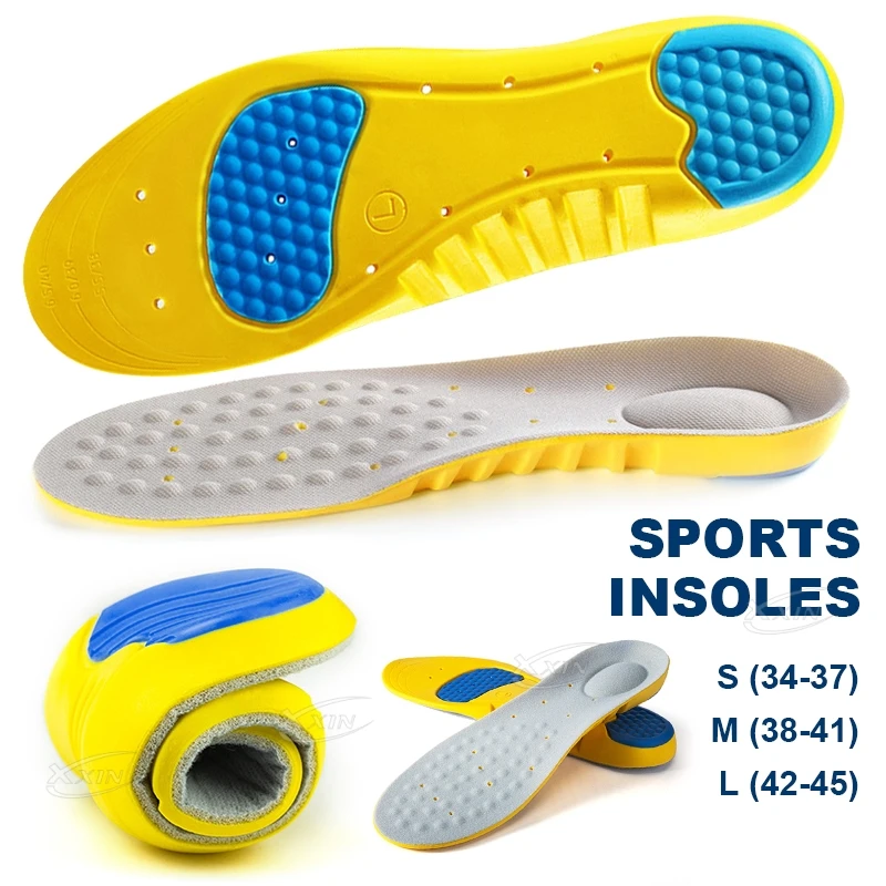 【Xxin】 Branț sport cu gel de silicon Suport pentru arc Pantofi Branț Absorbție șoc Dimensiune 34-45_voghion.com