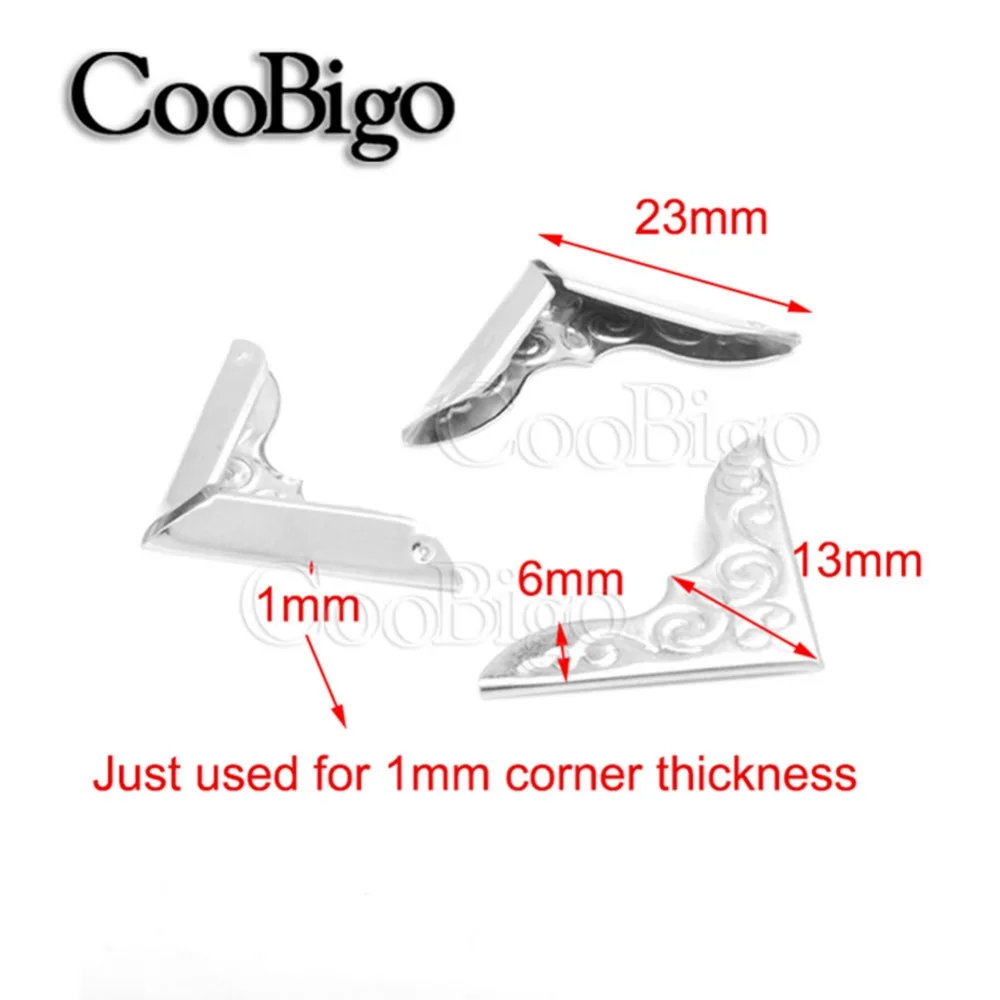 120 Pezzi Angoli Protettivi Per Libri - Metallici Retrò Per Album E Menu - Foto 2