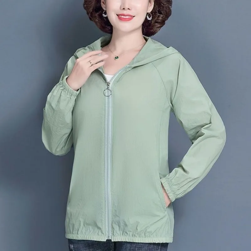 

2024 Spring Summer Minimalist All-match Women's Clothing Coat Long Sleeve Pockets Casual Sunscreen Clothing Commute Slim Tops