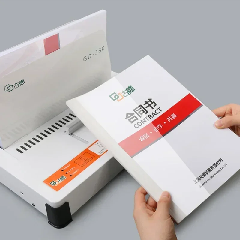 A4 hot melt binding machine plastic envelope cover document contract information binding into a book hot melt