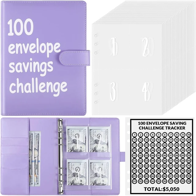 Savings Challenges 100 Envelope Challenge Binder Easy and Fun Way