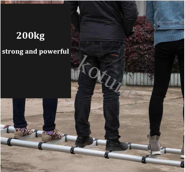 Portable Straight Ladder Household Folding Telescopic Ladders Aluminum Telescopic Ladder Climbing