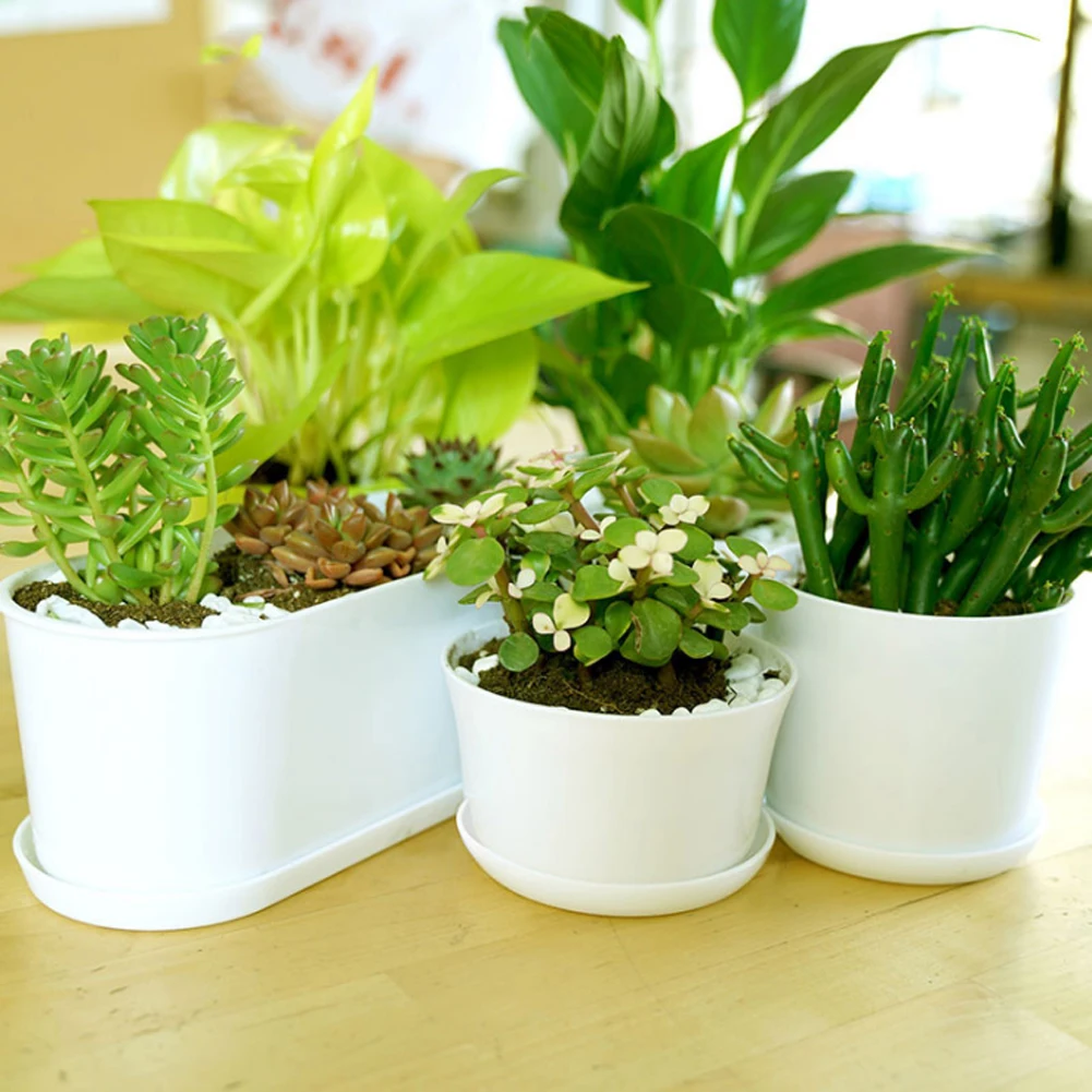 Polygonal Flower Pot Home Garden Office Minimalist Bonsai Flower Pot Succulent Imitation Ceramic Plant flower pot hydroponic flower pot plant pot