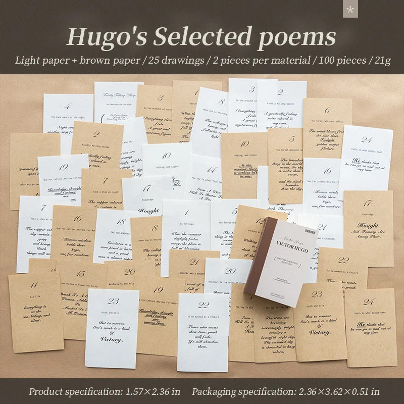 100 Sheets The Selected Poems Series Vintage Dual Material