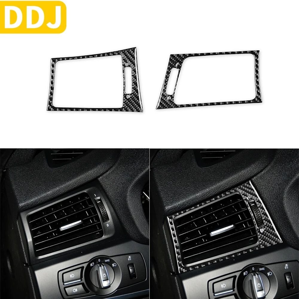 

Наклейка из углеродного волокна для внутренней отделки автомобильного воздуховыпускного отверстия с обеих сторон для BMW X3 F25 2011-2017 X4 F26 2014-2017 аксессуары набор для укладки