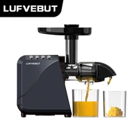 LUFVEBUT Slow Juicer Squeezer Cold Press Extractor for Fruits and Vegetables Low Speed Fresh Juice Machine Horizontal Juicer 1