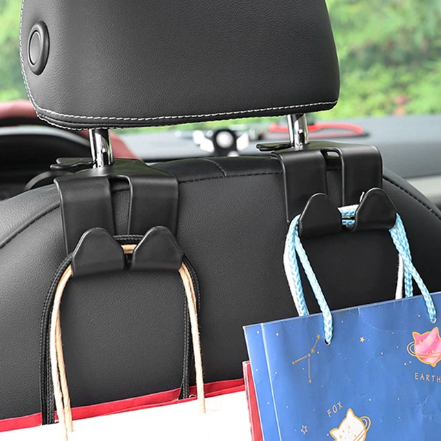 Universal Car Headrest Hanger Hook Multifunction Seat Back Phone Holder Handbag Purse Hanger Fastener Clip Interior Accessories car accessories