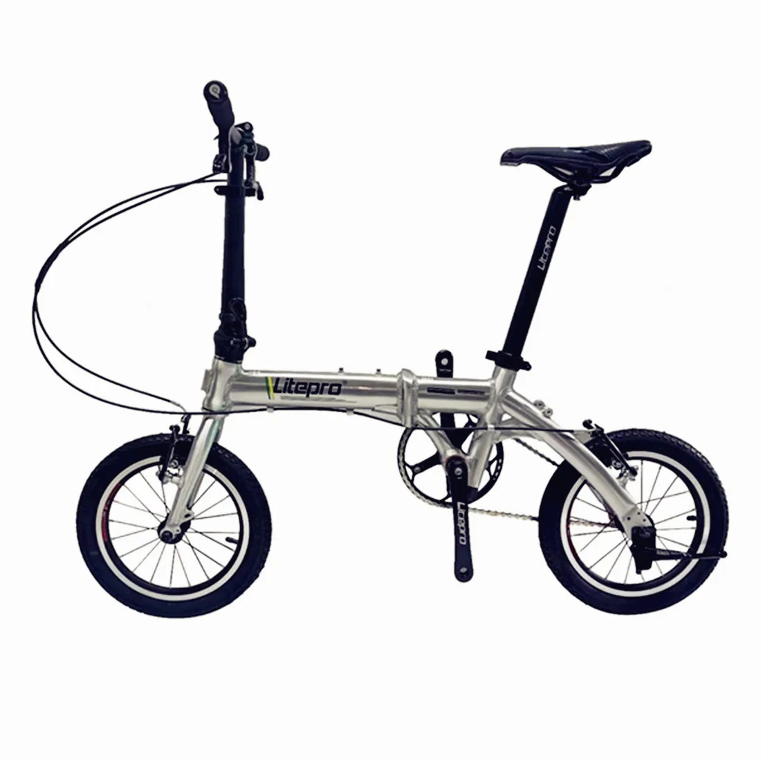 JKLapin Folding Bike 14 16 Inch Single Speed Outer Speed V Brake