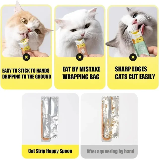 Cat Feeder Cat Strip Squeeze Spoon 5