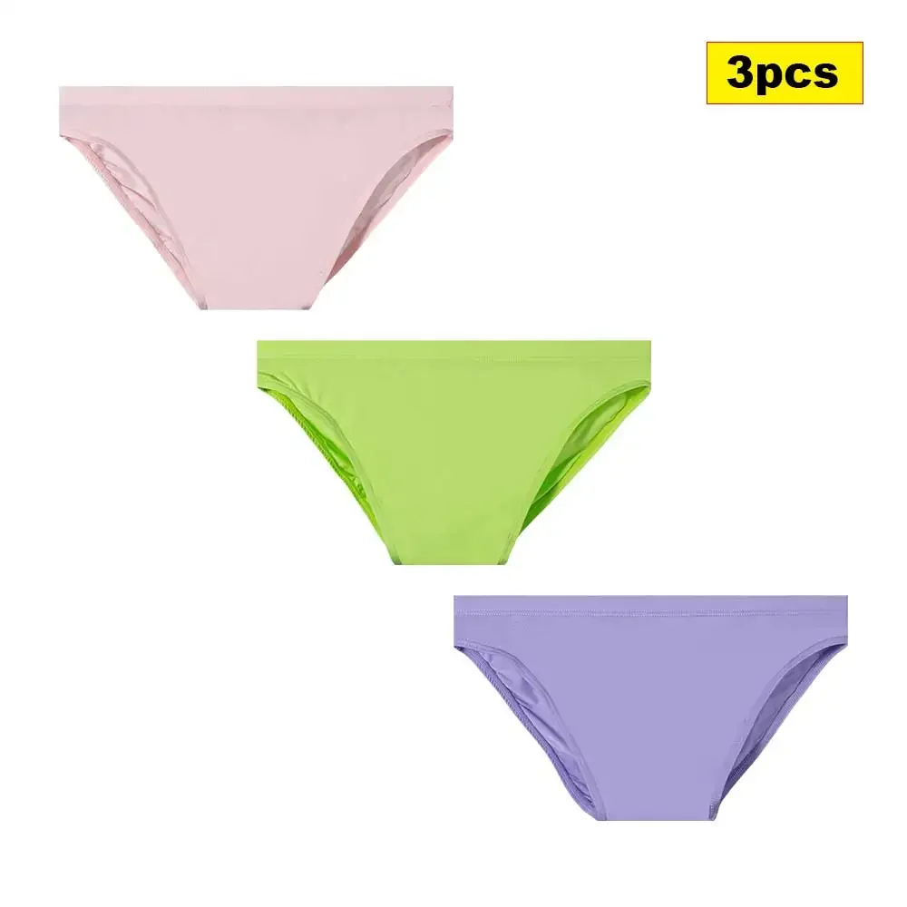 3PCS Sexy Mens Underwear Modal Breathable Bikini Briefs Sexy Gay Shorts Male Panties Underpants for Men