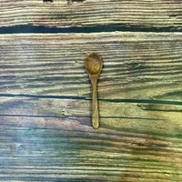 Vaisselle de cuisine, ustensile de cuisine rond en bois, cuillères à soupe antiadhésives à Long manche en bambou naturel, cuillères à sucre, thé et miel 3
